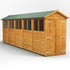 Power 20x4 Apex Wooden Shed Double Doors