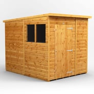 Power 6x8 Shiplap Pent Wooden Shed