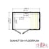 Shire Sunhut 6x4 Potting Shed Floorplan