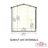 Shire Sunhut 6x4 Potting Shed Internal Height