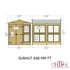 Shire Sunhut 6x8 Potting Shed Dimensions