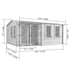 Storemore 4x3m Wellbeck Garden Office Dimensions