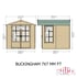 Shire Buckingham 7x7 Summerhouse Dimensions