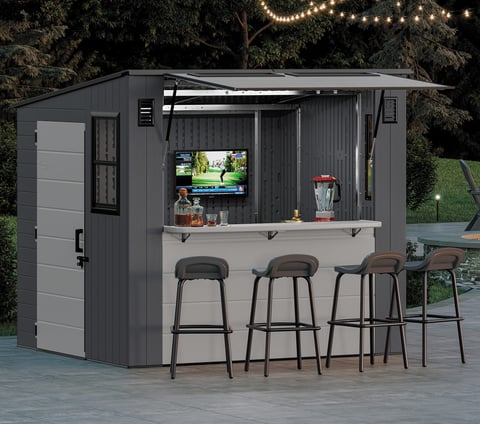 Suncast 8x7 Cabana Entertainment Shed | SUMMER SALE