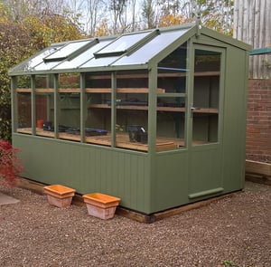 Swallow Jay 6x12 Painted Wooden Potting Shed