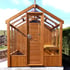 Swallow Kingfisher 6x6 Combi Greenhouse Shed Oiled