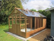 Swallow Raven 8x10 Greenhouse + 4ft Shed Combination