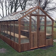 Swallow Raven 8x12 Greenhouse + 4ft Shed Combination