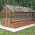 Swallow Raven 8x14 Wooden Greenhouse Oiled Finish Old Doors