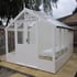 Swallow Raven 8x6 Combi with 4ft Shed Painted Lily White