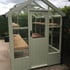 Swallow Robin 5x8 Wooden Greenhouse in Summer Green