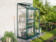 Vitavia 2x4 Green IDA 900 Lean To Greenhouse - Toughened Glass