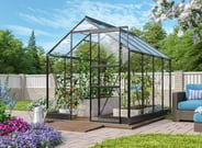 Vitavia 8x6 Black Apollo 5000 Greenhouse - Polycarbonate Glazing