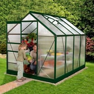 Vitavia 8x6 Green Venus 5000 Greenhouse - Polycarbonate Glazing