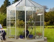 Vitavia Hera 4500 Silver Orangery Greenhouse - Horticultural Glass