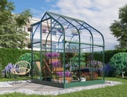 Vitavia 6x6 Green Orion 3800 Greenhouse - Horticultural Glass