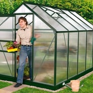 Vitavia 6x10 Green Venus 6200 Greenhouse - Polycarbonate Glazing