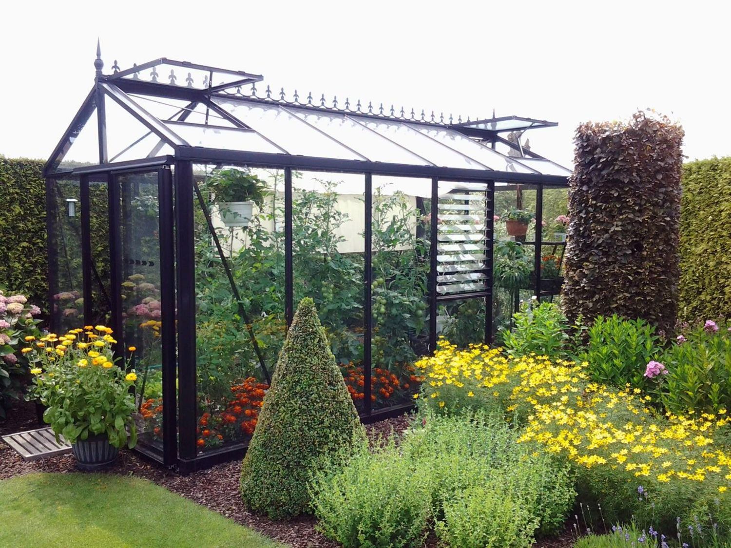 8x15 Janssens Senior Victorian Greenhouse In Black