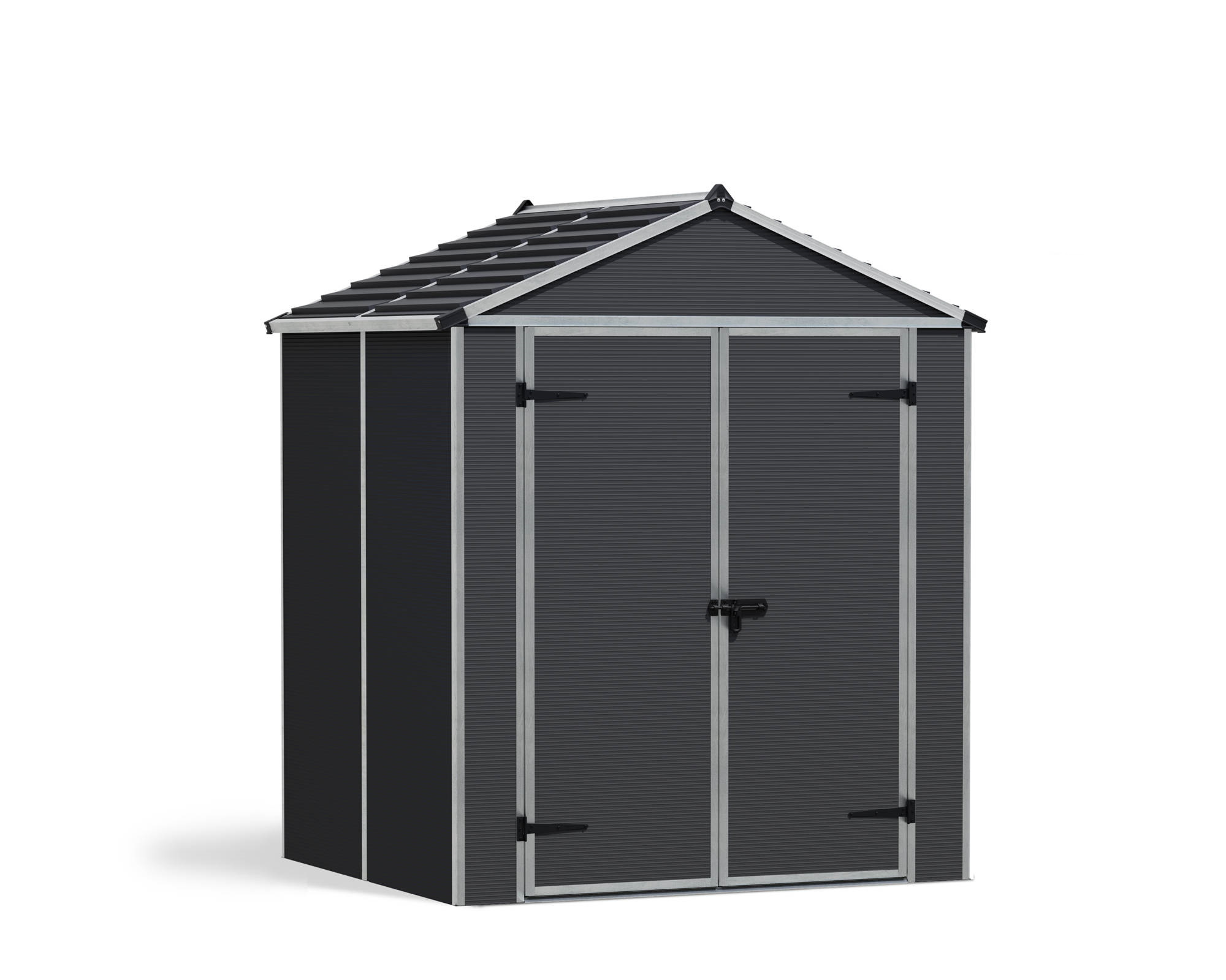 Palram Canopia 6x5 Plastic Rubicon Grey Shed