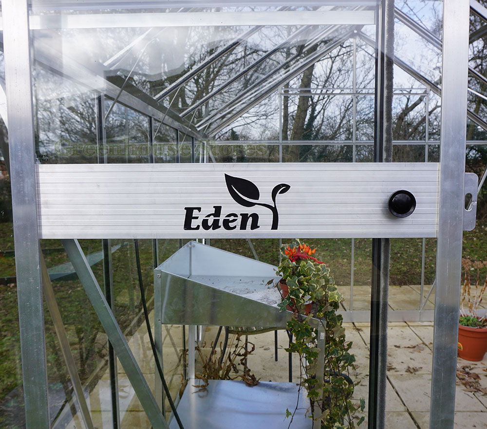 Eden Broadway Green 4x8 Lean To Greenhouse Toughened